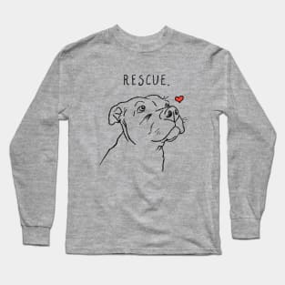 Rescue Dog, Pitbull, Rescue Mom, Adopt Don't Shop Long Sleeve T-Shirt